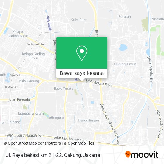 Peta Jl. Raya bekasi km 21-22, Cakung