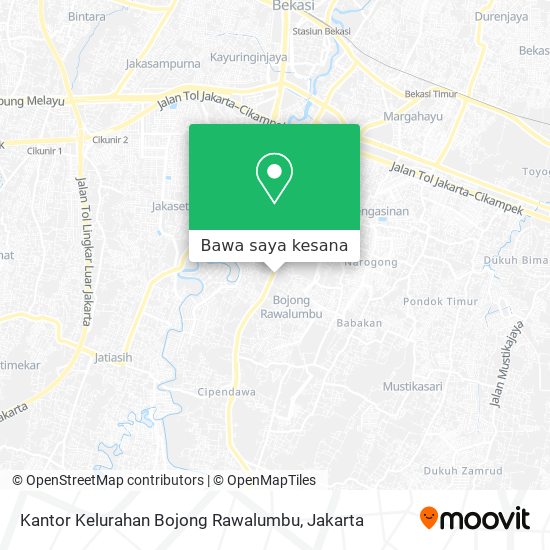 Peta Kantor Kelurahan Bojong Rawalumbu