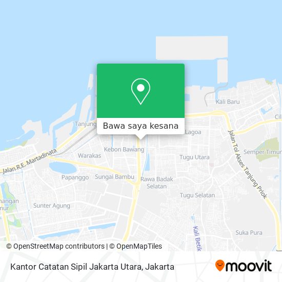 Peta Kantor Catatan Sipil Jakarta Utara