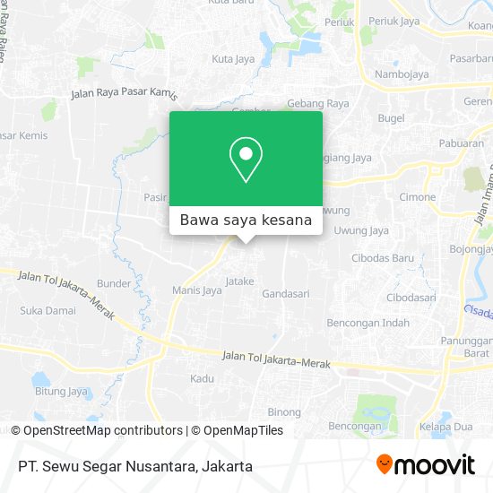 Peta PT. Sewu Segar Nusantara