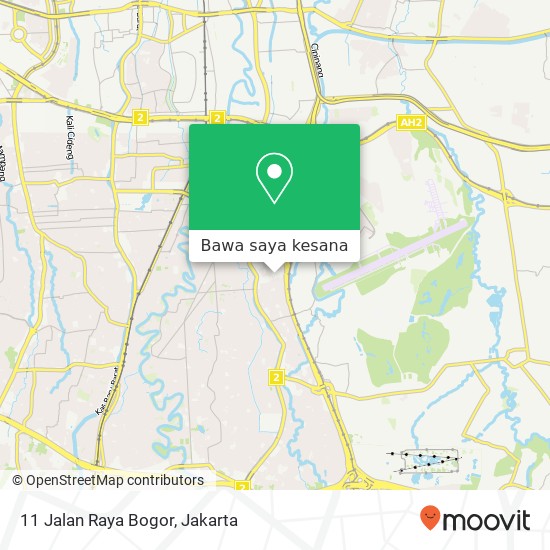 Peta 11 Jalan Raya Bogor