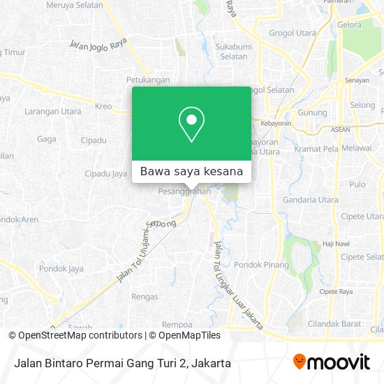Peta Jalan Bintaro Permai Gang Turi 2