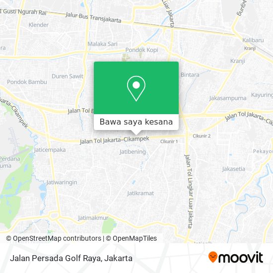 Peta Jalan Persada Golf Raya