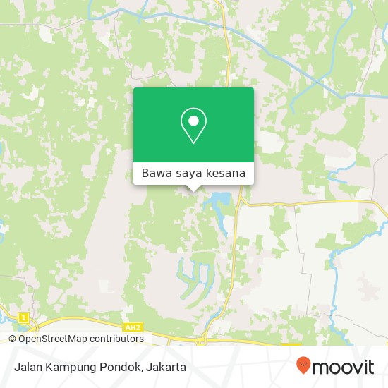 Peta Jalan Kampung Pondok