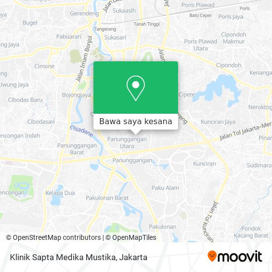Peta Klinik Sapta Medika Mustika