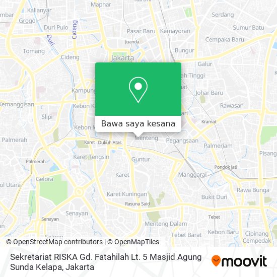 Peta Sekretariat RISKA Gd. Fatahilah Lt. 5 Masjid Agung Sunda Kelapa