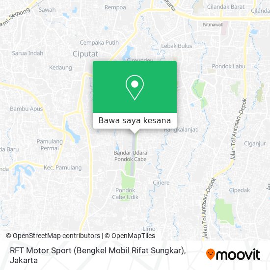 Peta RFT Motor Sport (Bengkel Mobil Rifat Sungkar)