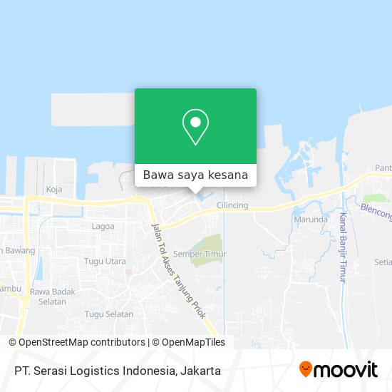 Peta PT. Serasi Logistics Indonesia