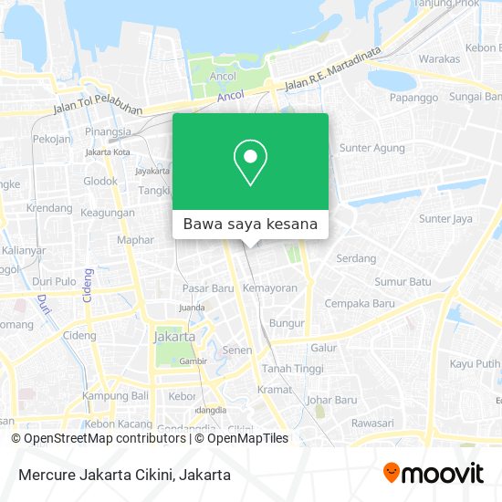 Peta Mercure Jakarta Cikini