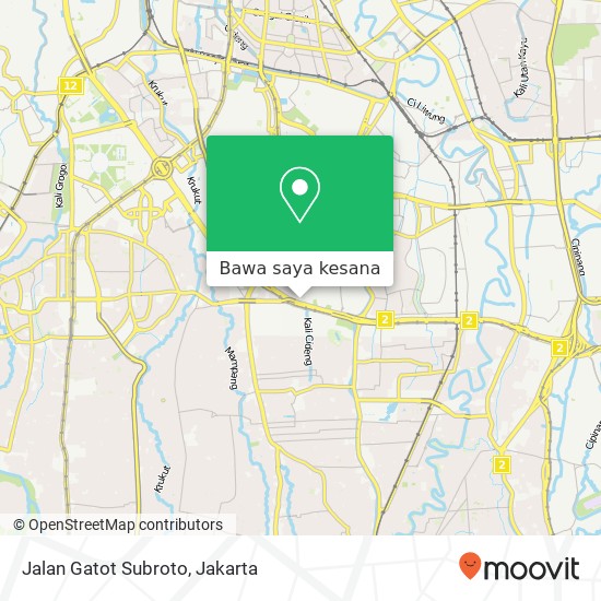 Peta Jalan Gatot Subroto