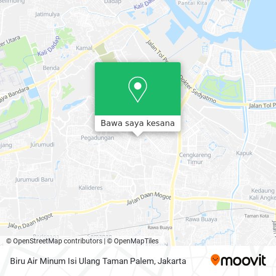 Peta Biru Air Minum Isi Ulang Taman Palem