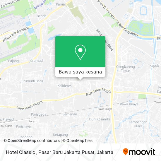 Peta Hotel Classic , Pasar Baru Jakarta Pusat