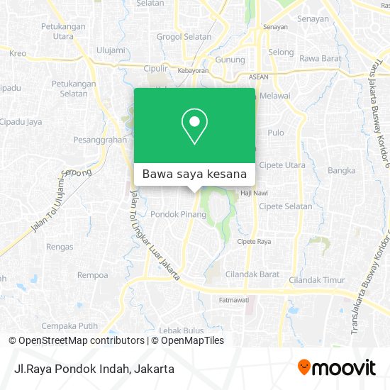 Peta Jl.Raya Pondok Indah