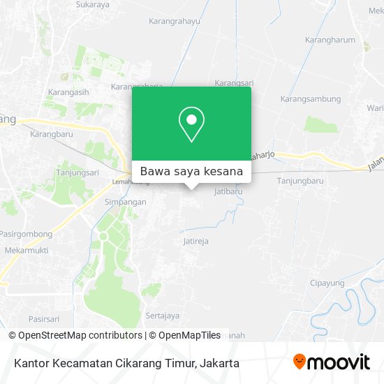 Peta Kantor Kecamatan Cikarang Timur