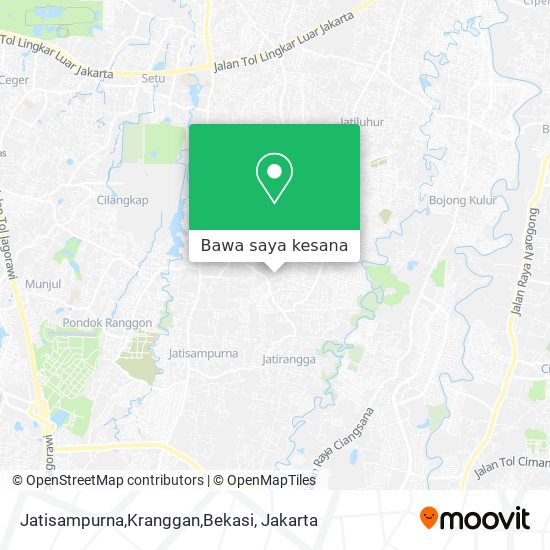 Peta Jatisampurna,Kranggan,Bekasi