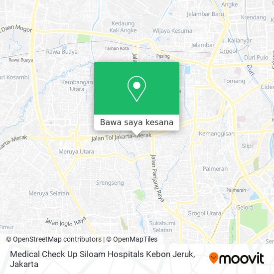 Peta Medical Check Up Siloam Hospitals Kebon Jeruk