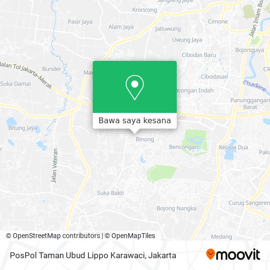 Peta PosPol Taman Ubud Lippo Karawaci