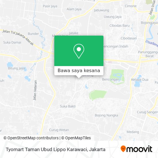 Peta Tyomart Taman Ubud Lippo Karawaci