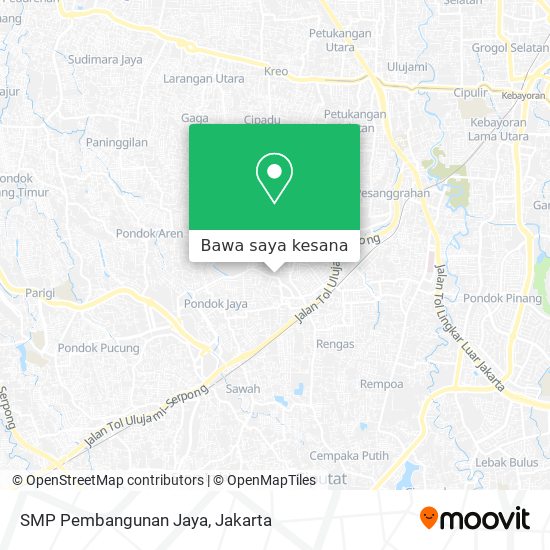Peta SMP Pembangunan Jaya