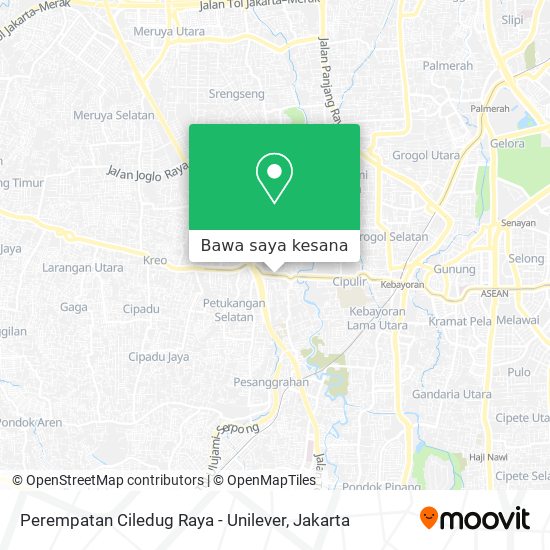 Peta Perempatan Ciledug Raya - Unilever