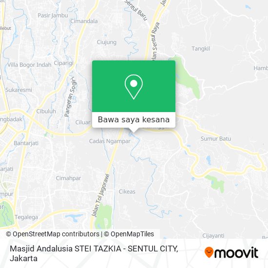 Peta Masjid Andalusia STEI TAZKIA - SENTUL CITY