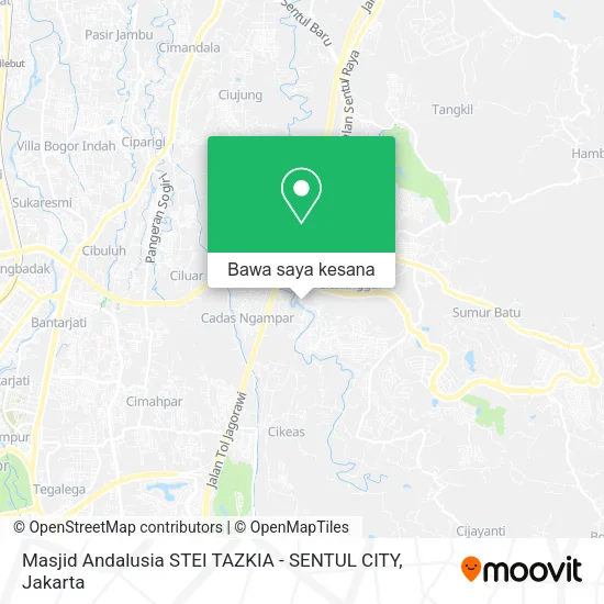 Peta Masjid Andalusia STEI TAZKIA - SENTUL CITY