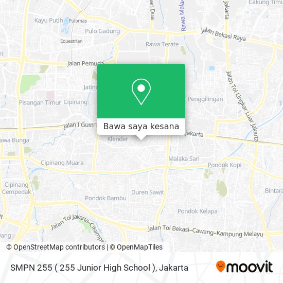 Peta SMPN 255 ( 255 Junior High School )
