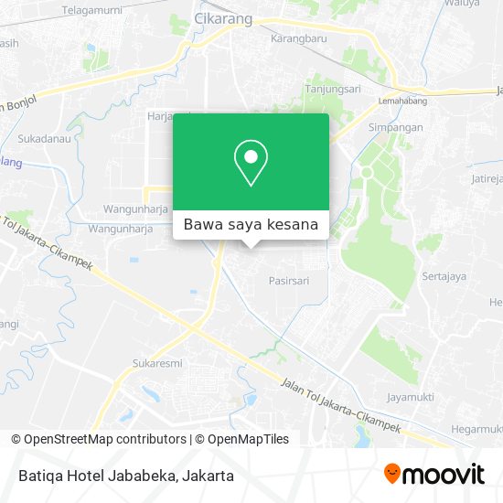 Peta Batiqa Hotel Jababeka
