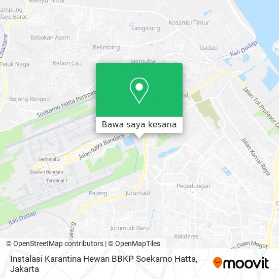 Peta Instalasi Karantina Hewan BBKP Soekarno Hatta