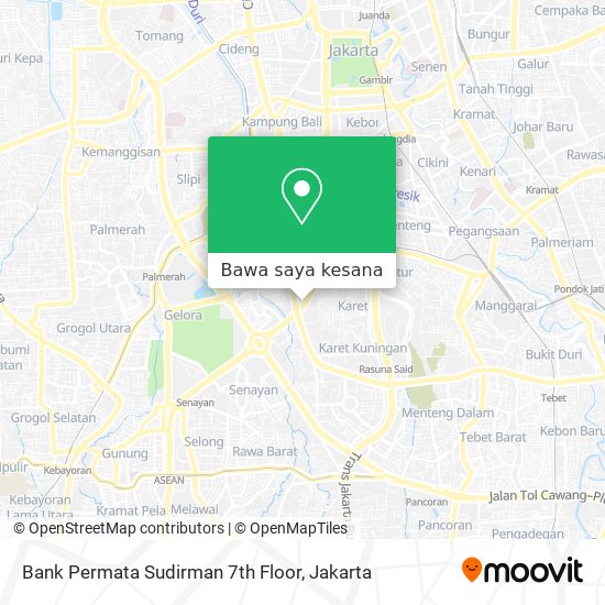 Peta Bank Permata Sudirman 7th Floor