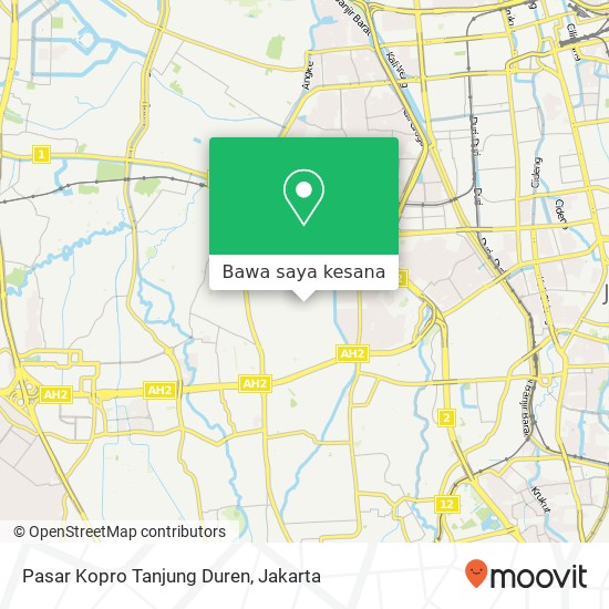 Peta Pasar Kopro Tanjung Duren