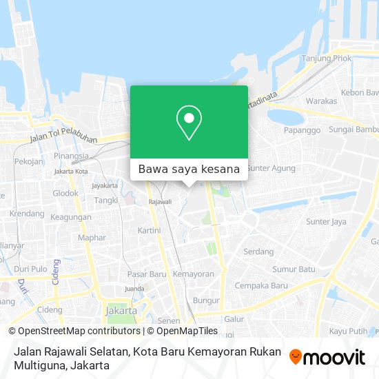 Peta Jalan Rajawali Selatan, Kota Baru Kemayoran Rukan Multiguna