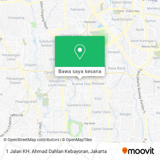 Peta 1 Jalan KH. Ahmad Dahlan Kebayoran