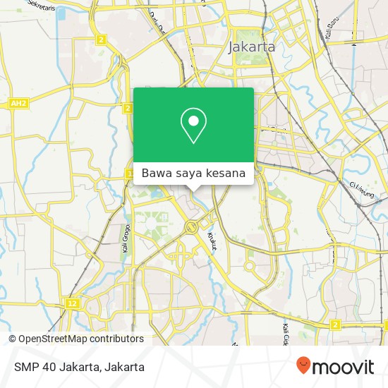 Peta SMP 40 Jakarta