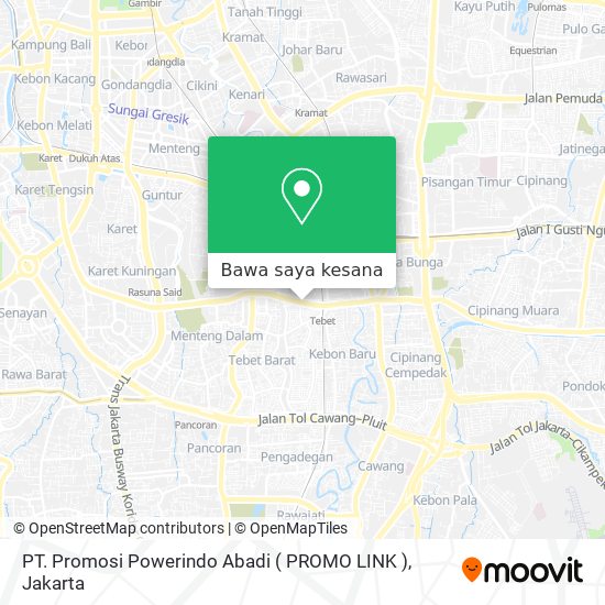 Peta PT. Promosi Powerindo Abadi ( PROMO LINK )
