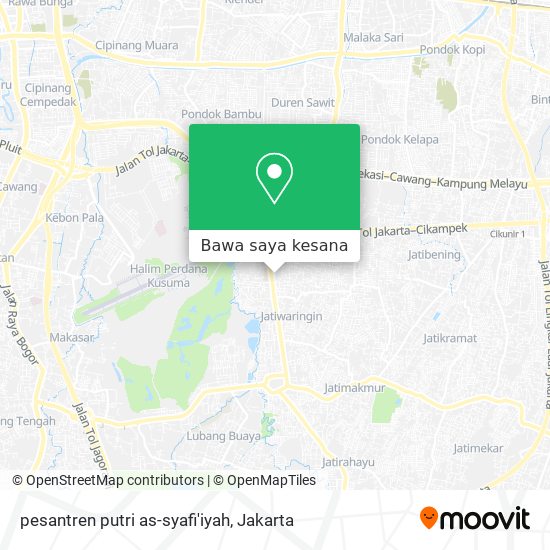 Peta pesantren putri as-syafi'iyah
