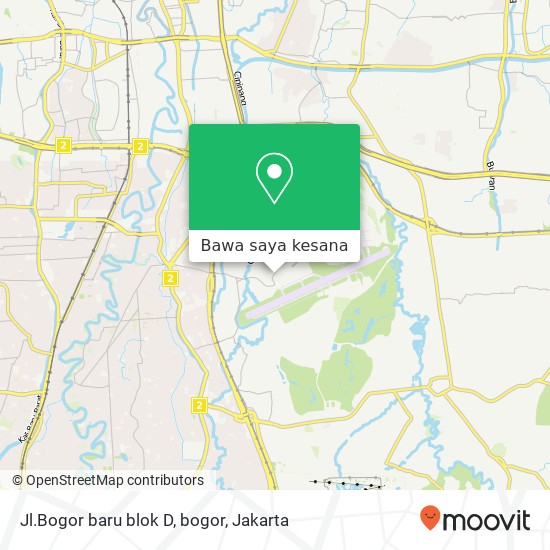 Peta Jl.Bogor baru blok D, bogor