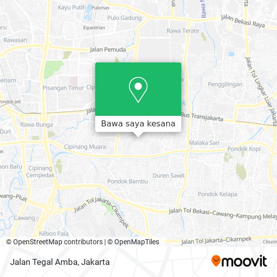 Peta Jalan Tegal Amba