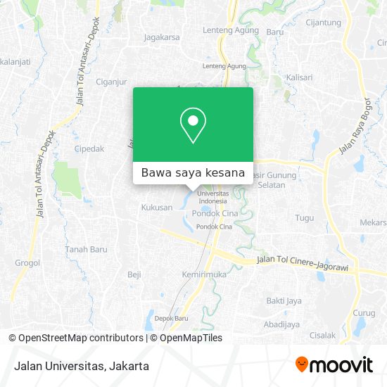 Peta Jalan Universitas