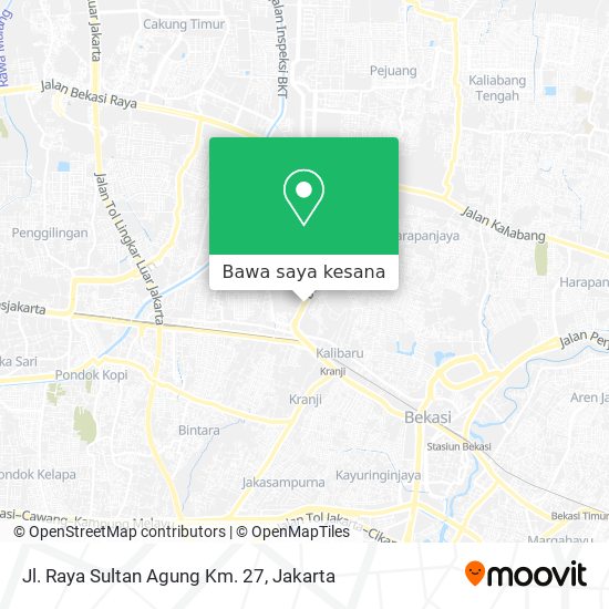 Peta Jl. Raya  Sultan Agung Km. 27