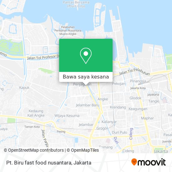 Peta Pt. Biru fast food nusantara