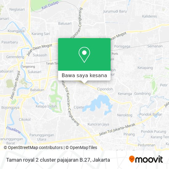 Peta Taman royal 2 cluster pajajaran B.27