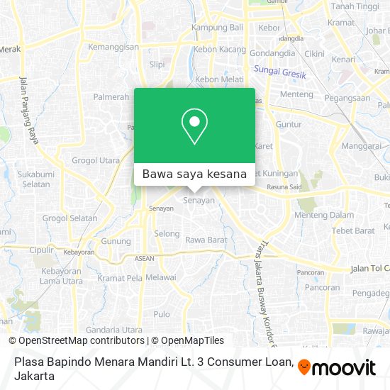 Peta Plasa Bapindo Menara Mandiri Lt. 3 Consumer Loan