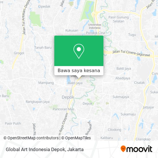 Peta Global Art Indonesia Depok