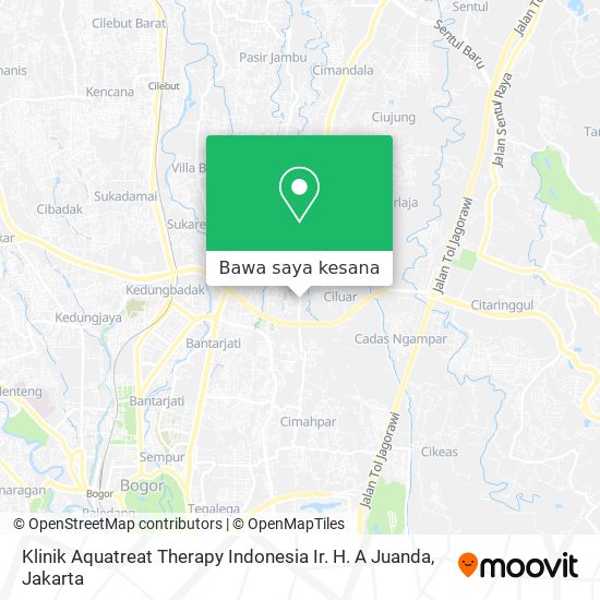 Peta Klinik Aquatreat Therapy Indonesia Ir. H. A Juanda