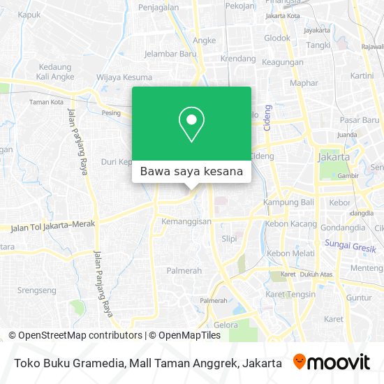 Peta Toko Buku Gramedia, Mall Taman Anggrek