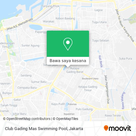 Peta Club Gading Mas Swimming Pool