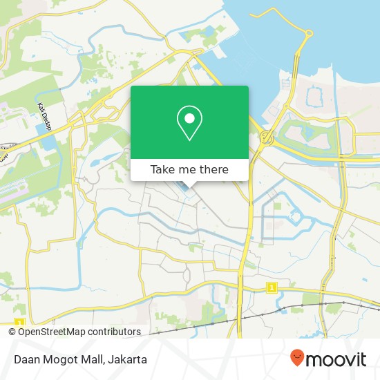 Peta Daan Mogot Mall