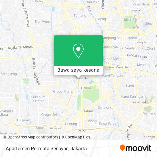 Peta Apartemen Permata Senayan