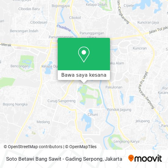 Peta Soto Betawi Bang Sawit - Gading Serpong